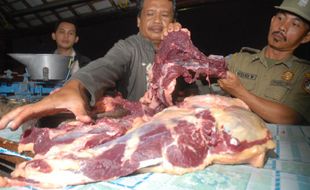 Tim Satgas Pangan Kota Madiun Tangkap Pemasok Daging Sapi Gelonggongan