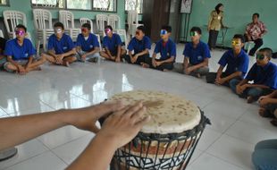 Terapi psikologis Napi anak melalui perkusi