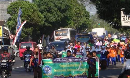  Ribuan siswa ingatkan pentingnya Ramadan