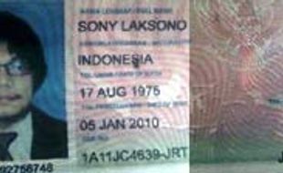 Alamat Sony Laksono fiktif 