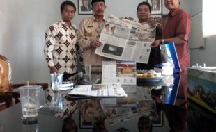 KUNJUNGAN SOLOPOS KE BUPATI SRAGEN