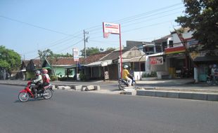 Median jalan Boyolali-Kartasura di depan Lapangan Teras dibuka