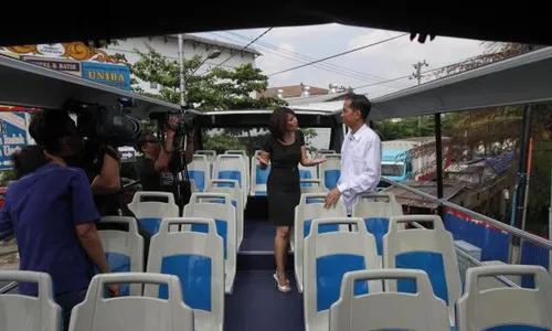 PENGAMBILAN GAMBAR JOKOWI UNTUK METRO TV