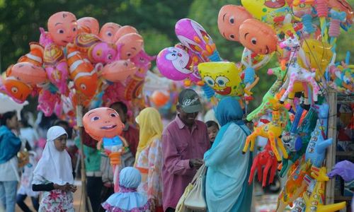 USAHA SAMPINGAN : Jualan Balon, Pria Ini Raup Keuntungan Rp20juta - Rp30 Juta/ Bulan, Kok Bisa?