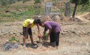 Sumur bantuan di Pare mangkrak 