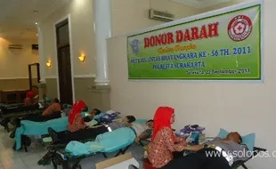 Satlantas Solo gelar pendonoran darah