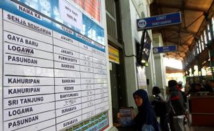 TIKET KERETA : Libur Panjang Akhir Pekan, Tak Ada KA Tambahan