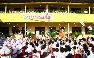 34,1% Sekolah berakreditasi A