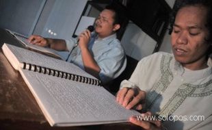 Puluhan tuna netra belajar baca Alquran