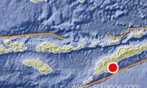 Gempa 5 SR guncang timur Laut Kupang