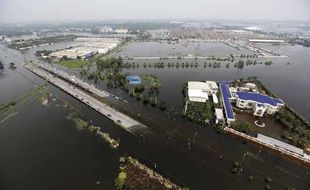 Banjir besar Thailand makin ancam Bangkok