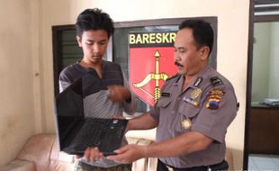 Maling gasak laptop milik mahasiswa