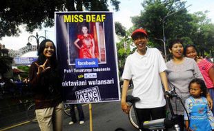 WALIKOTA JOKOWI DUKUNG KAMPANYE MISS DEAF 