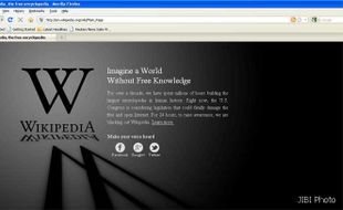 PROTES UU INTERNET: Wikipedia dan Sejumlah Situs Lakukan Blackout