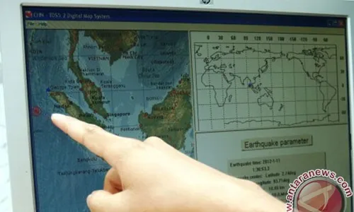 Gempa 5,4 SR goyang  Simeulue Aceh