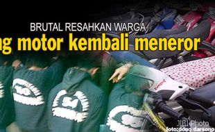 GENG MOTOR SLEMAN : Toko Oleh-oleh Diserang, 1 Orang Terluka