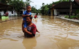 BOYOLALI BANJIR :  Sore Tadi Hujan Deras, Jerukan Juwangi Banjir Bandang