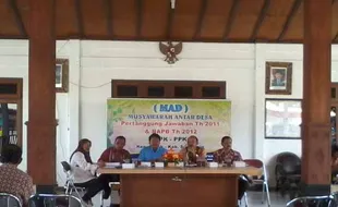 MUSYAWARAH DESA: Gatak Gelar Musyawarah Antar Desa