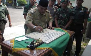 HUT KOREM: Kodim Sukoharjo Resmikan Gedung IT