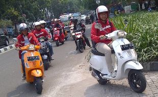 PECINTA VESPA: Wuih Pecinta Vespa Indonesia Terbesar ke-2 di Dunia 