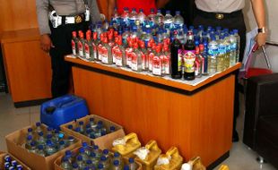  MIRAS: Polres Wonogiri Amankan Puluhan Botol Miras