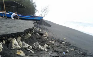 Abrasi di Pantai Kuwaru Kian Parah