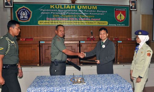   PANGDAM IV/DIPONEGORO Berikan Kuliah Umum di Polines