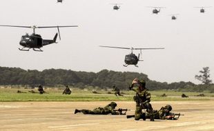 LATIHAN MILITER: TNI AU gelar latihan udara di Biak