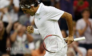 TURNAMEN WIMBLEDON: Federer Butuh Lima Set Tembus Babak Keempat