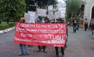 Tuntut Perhatian Pemerintah, Kaum Miskin Kota Jogja Demo di DPRD