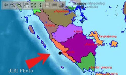 GEMPA 5,4 SR Guncang Bengkulu, Belum Ada Laporan Kerusakan