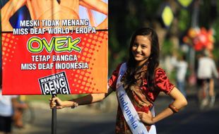 MISS DEAF: Meski Gagal, Ovik Tetap Berterima Kasih Kepada Solo