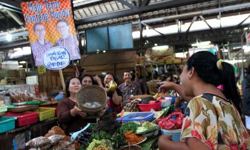 Saweran Pedagang Pasar Gede untuk Sang Walikota