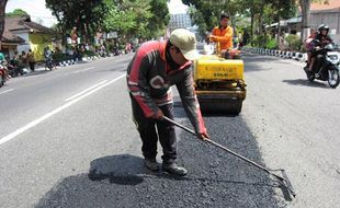 JELANG MUDIK, Jalan Provinsi di Boyolali Ditambal