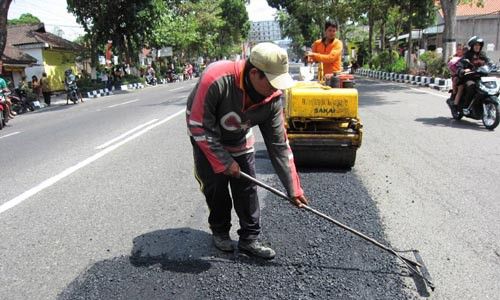 JELANG MUDIK, Jalan Provinsi di Boyolali Ditambal