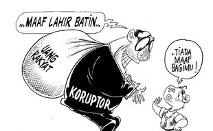 KARIKATUR: Maaf Lahir Batin