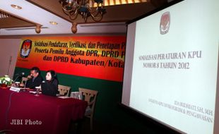 SOSIALISASI PERATURAN KPU NOMOR 8 TAHUN 2012