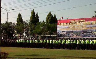  POLRES BOYOLALI Gelar Pasukan Operasi Ketupat Candi