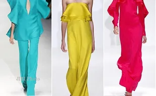 MILAN FASHION WEEK: Dominasi Warna Solid dan Berani