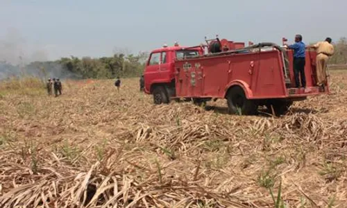 KEBAKARAN LADANG TEBU