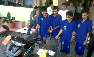 PENCURIAN MOTOR: Polisi Bekuk Jaringan Pencuri Motor