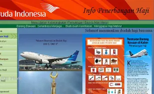 PANTAU PENERBANGAN HAJI, Klik Saja Situs Khusus Garuda