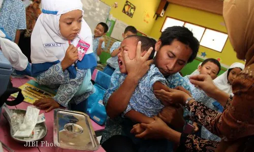 PEKAN IMUNISASI NASIONAL : Tuding Haram, Ada Orang Tua di Boyolali yang Menolak Imunisasi Polio