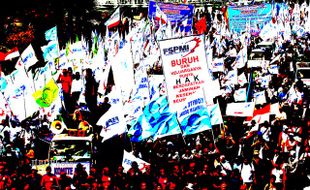 HARI BURUH 1 MEI : May Day, Ini Pengalihan Arus Lalu Lintas Jakarta!