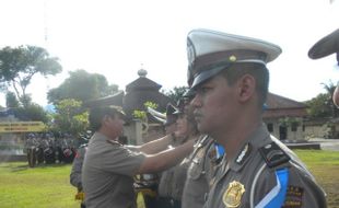  12 Perwira Polres Karanganyar Naik Pangkat