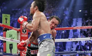 Publik Filipina Terdiam Saat Pacquiao Tersungkur