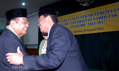 REKTOR BARU UNIVERSITAS SAHID