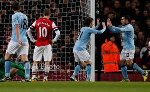 ARSENAL Vs Man CITY: Taklukan Arsenal 2-0, City Akhiri Kutukan