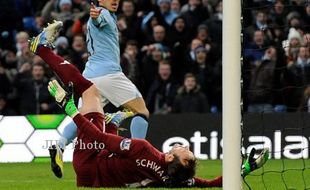 MANCHESTER CITY Vs FULHAM: Dua Gol Silva Bawa City Bungkam Fulham