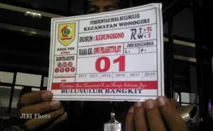 CONTOH PAPAN NOMOR RUMAH